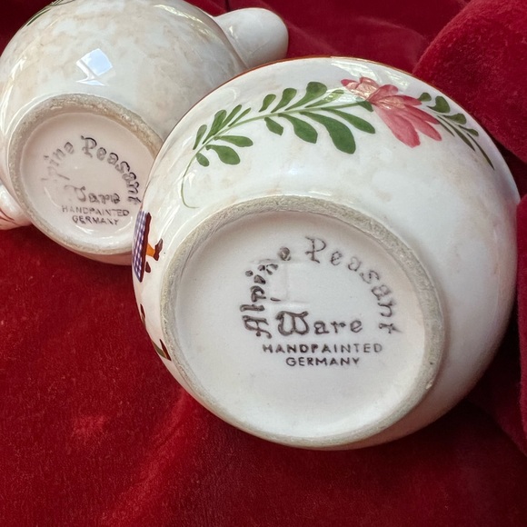 2 Pieces Vintage Alpine Peasant Ware. Handpainted. - Picture 6 of 12